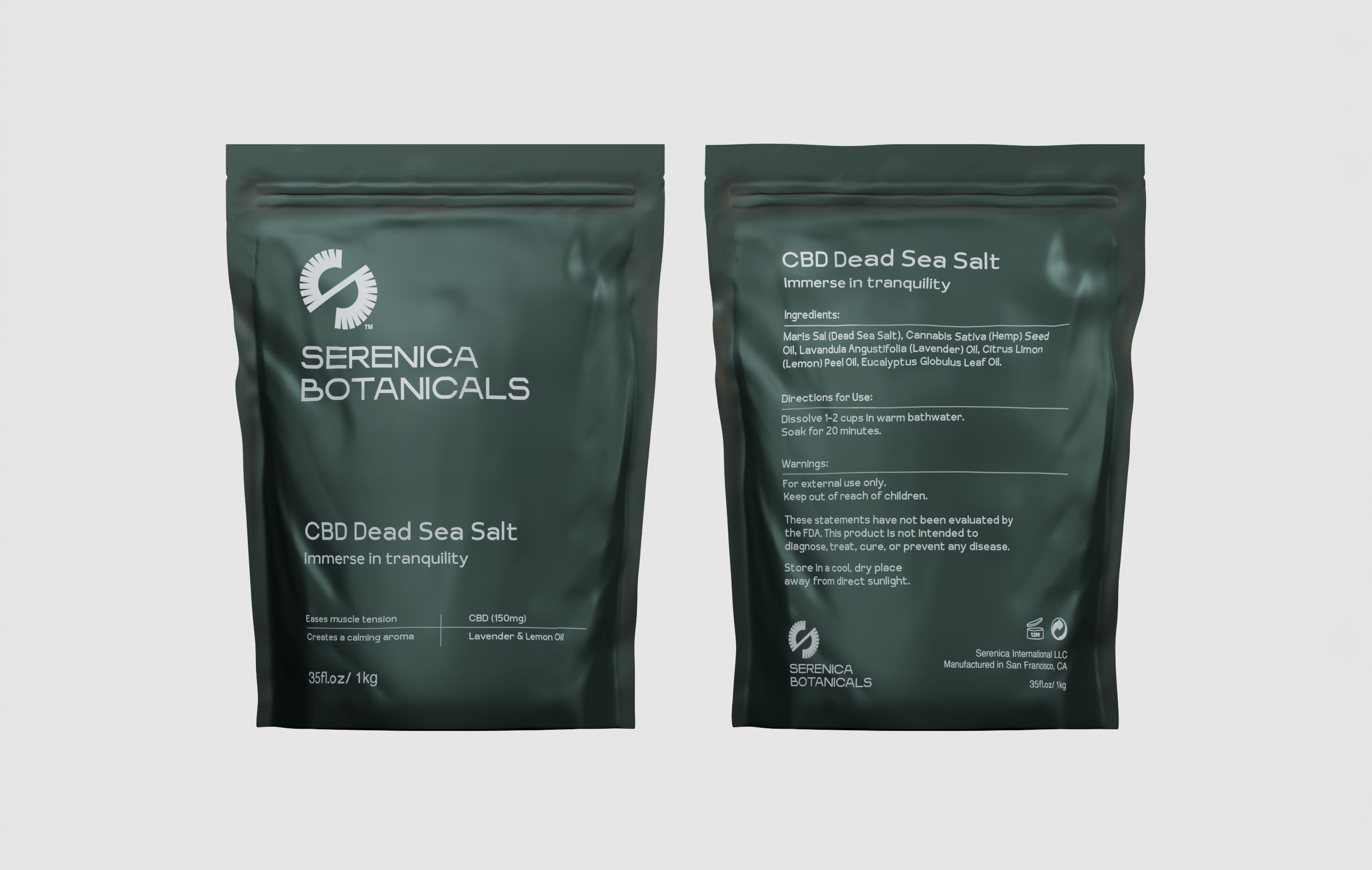 Serenica Botanicals - Brand Identity, Packaging