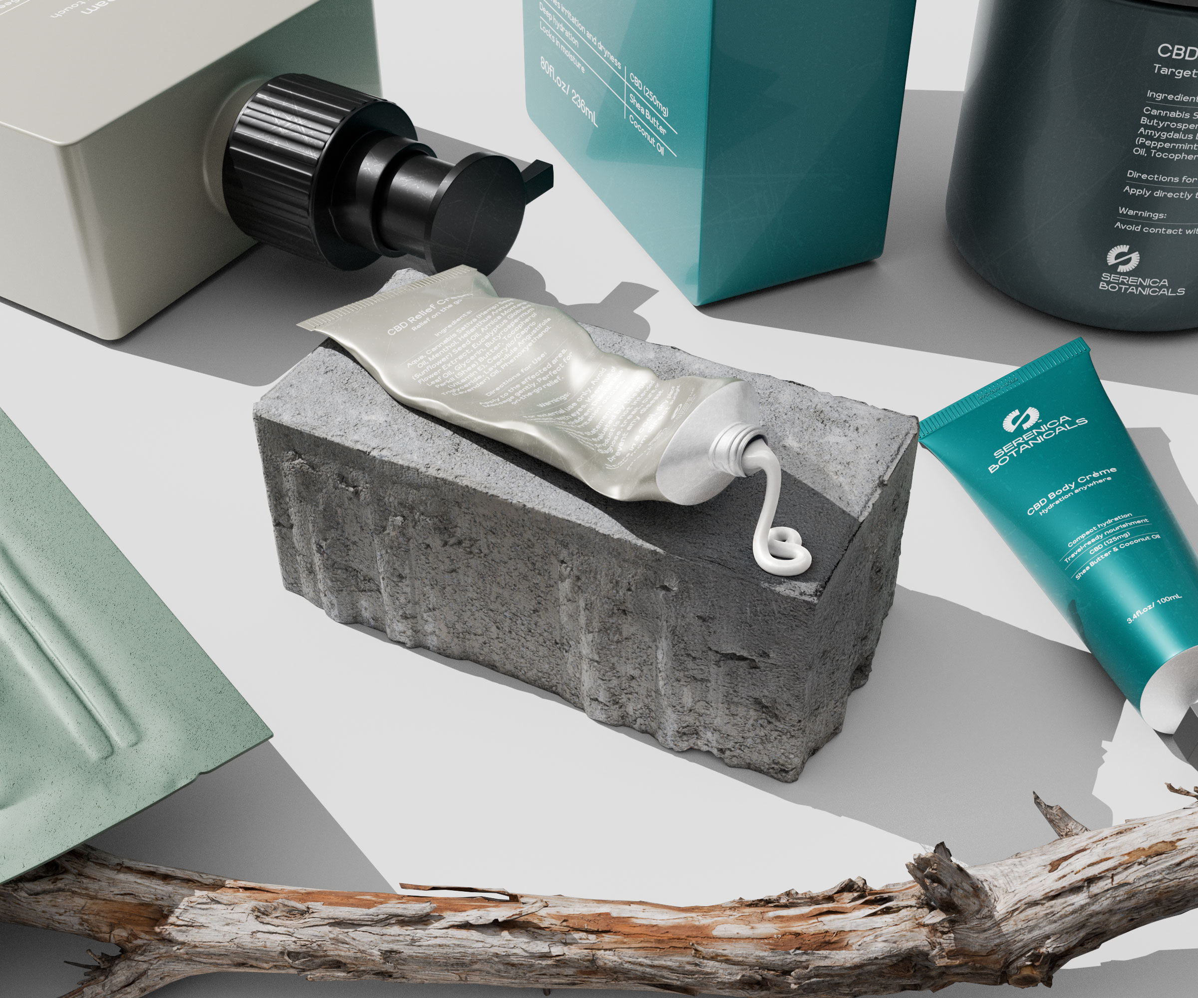 Serenica Botanicals - Brand Identity, Packaging